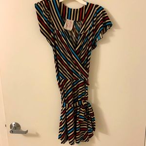 Semi-patriotic cute wrap dress